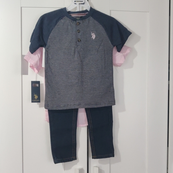 U.S. Polo ASSN. Boys set 3 piece - Picture 4 of 11